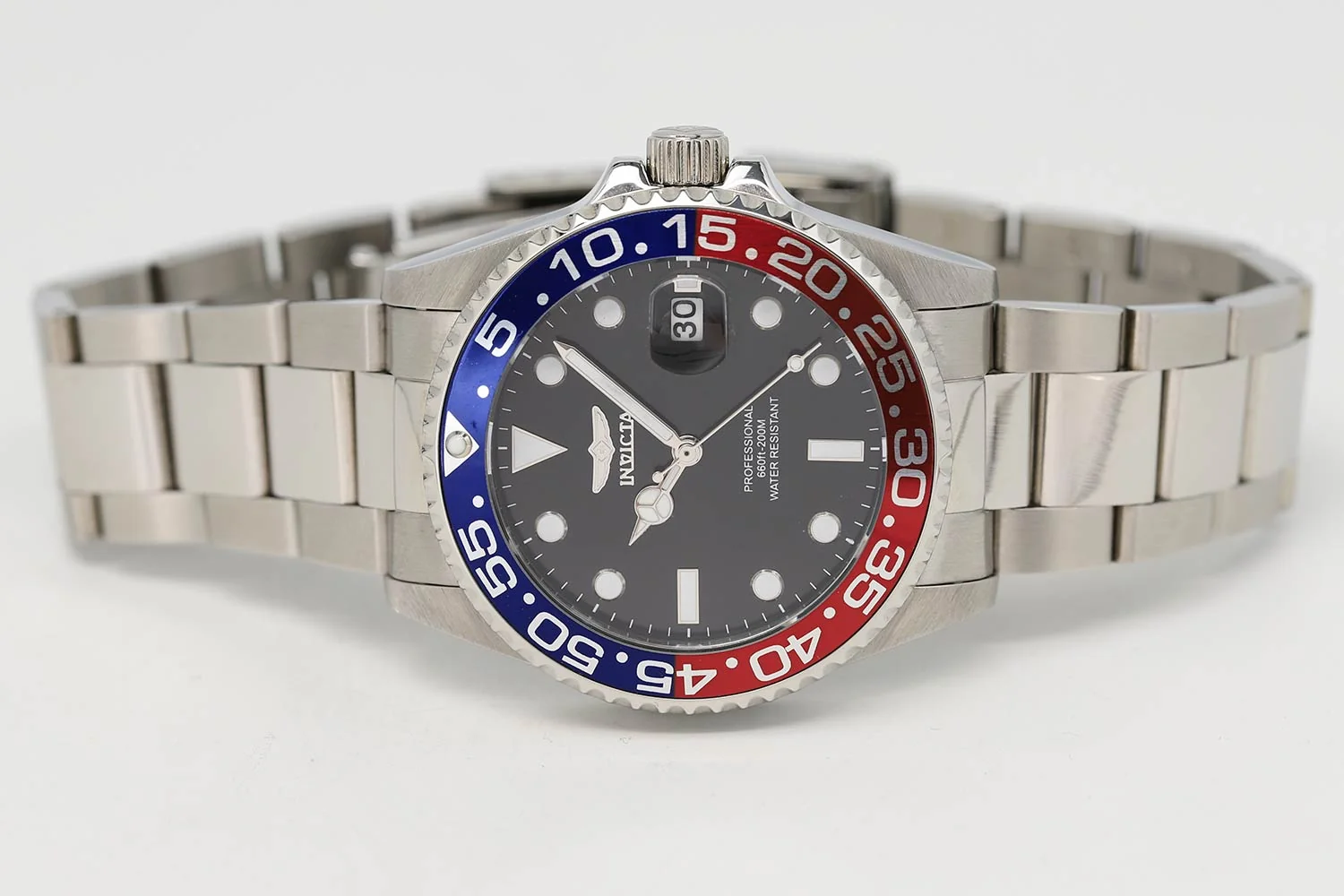 Invicta Pro Diver Quartz Black Dial Pepsi Bezel Men's Watch - 36528