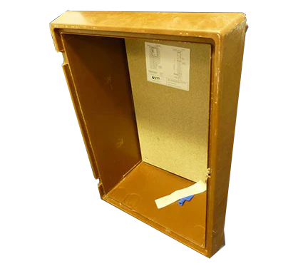Mitras Brown Recessed Electricity Meter Box