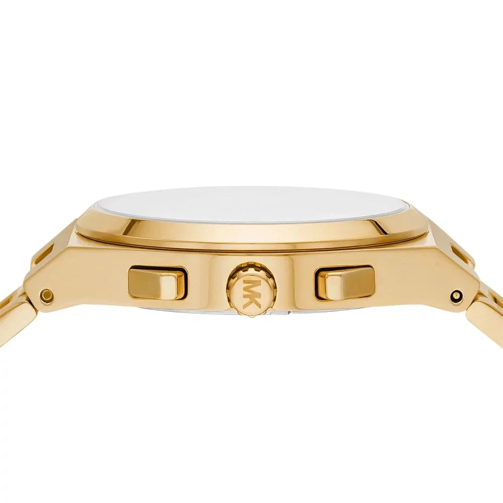 Michael Kors Oversized Lennox Chronograph Gold-Tone Men's Watch - MK9120
