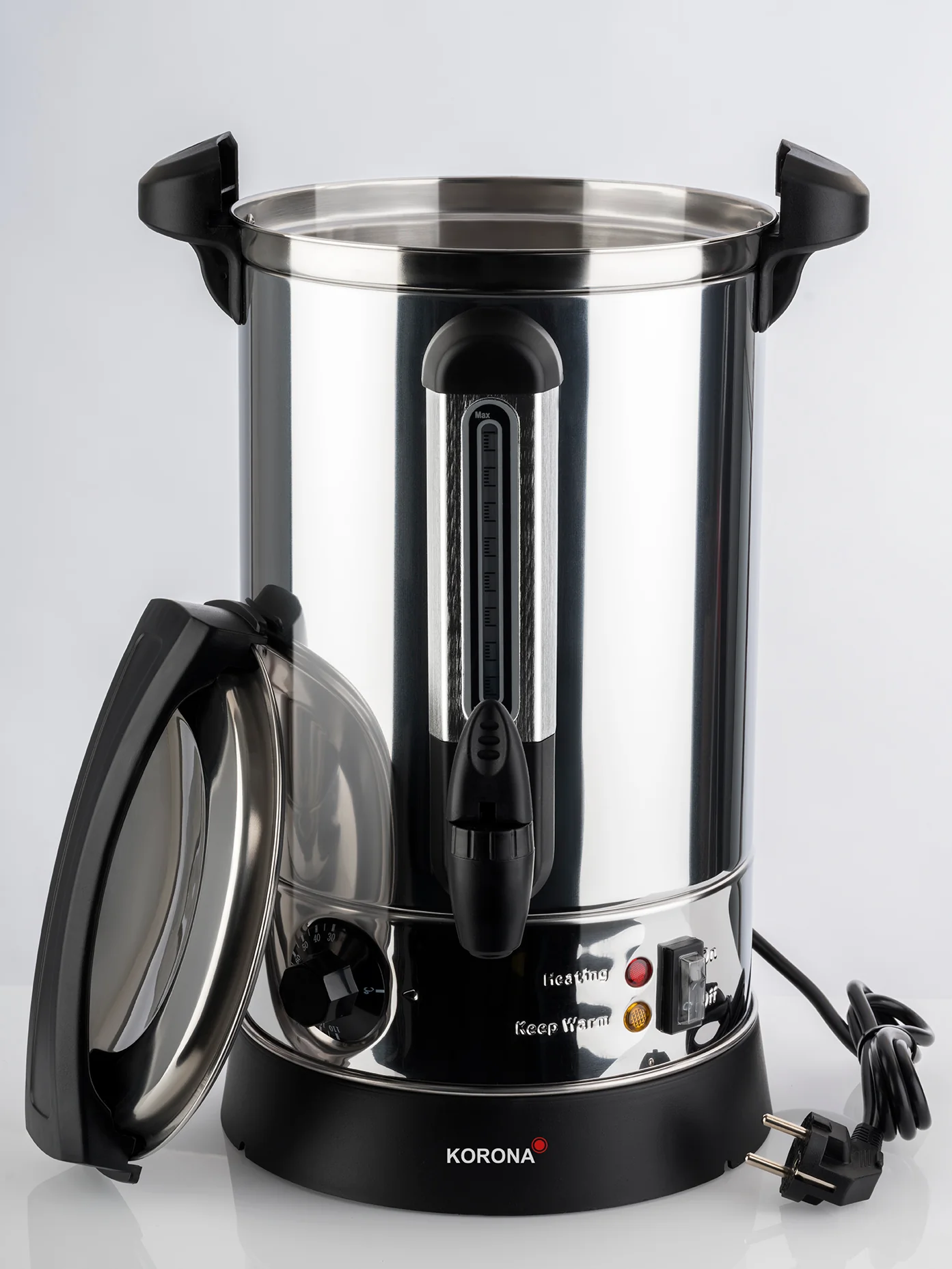 2025 Dispensador de bebidas calientes 6,9 l 1500 W acero inoxidable