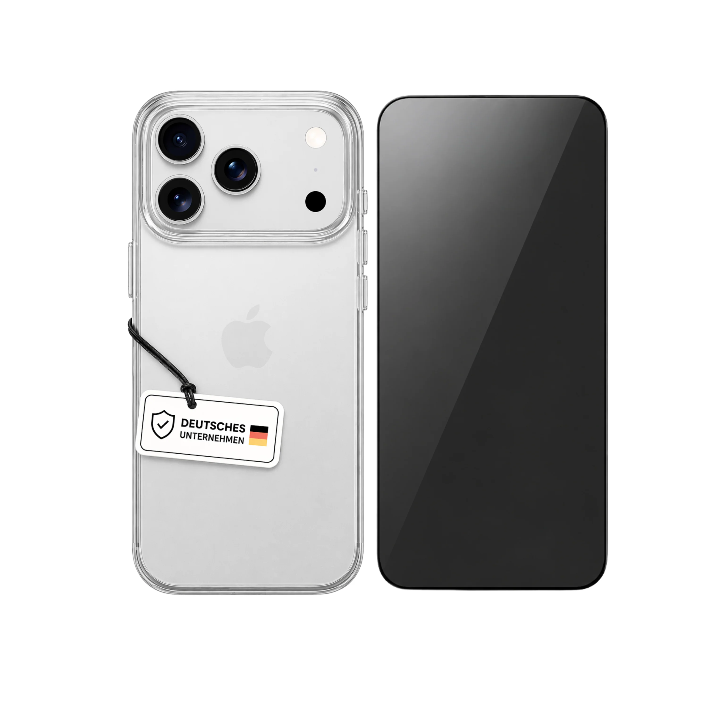 Transparente H��lle f��r iPhone mit Displayschutz