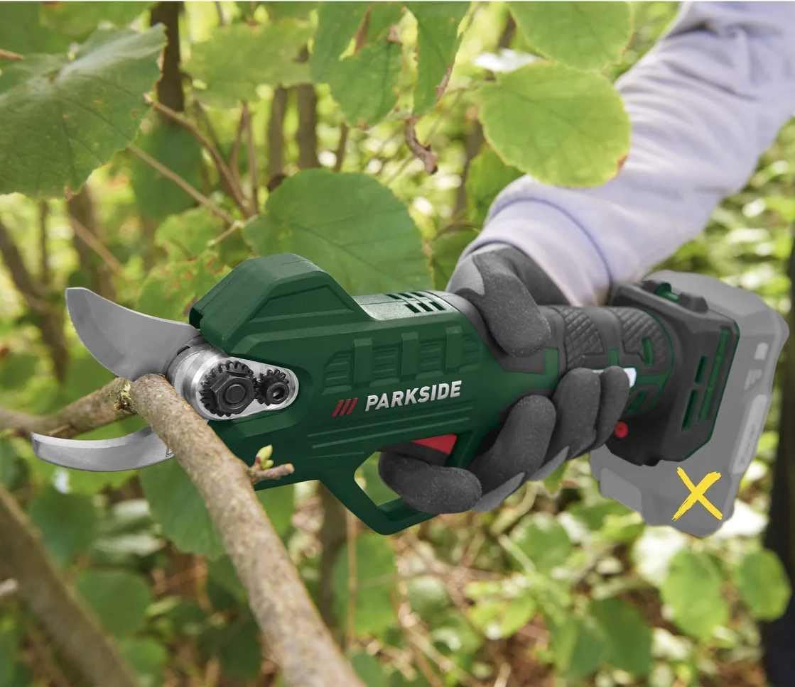 Parkside Parkside Battery Pruning Shear 20V PAAS 20 -Li Without Battery/Charger, Compatible With All X20V Team Devices