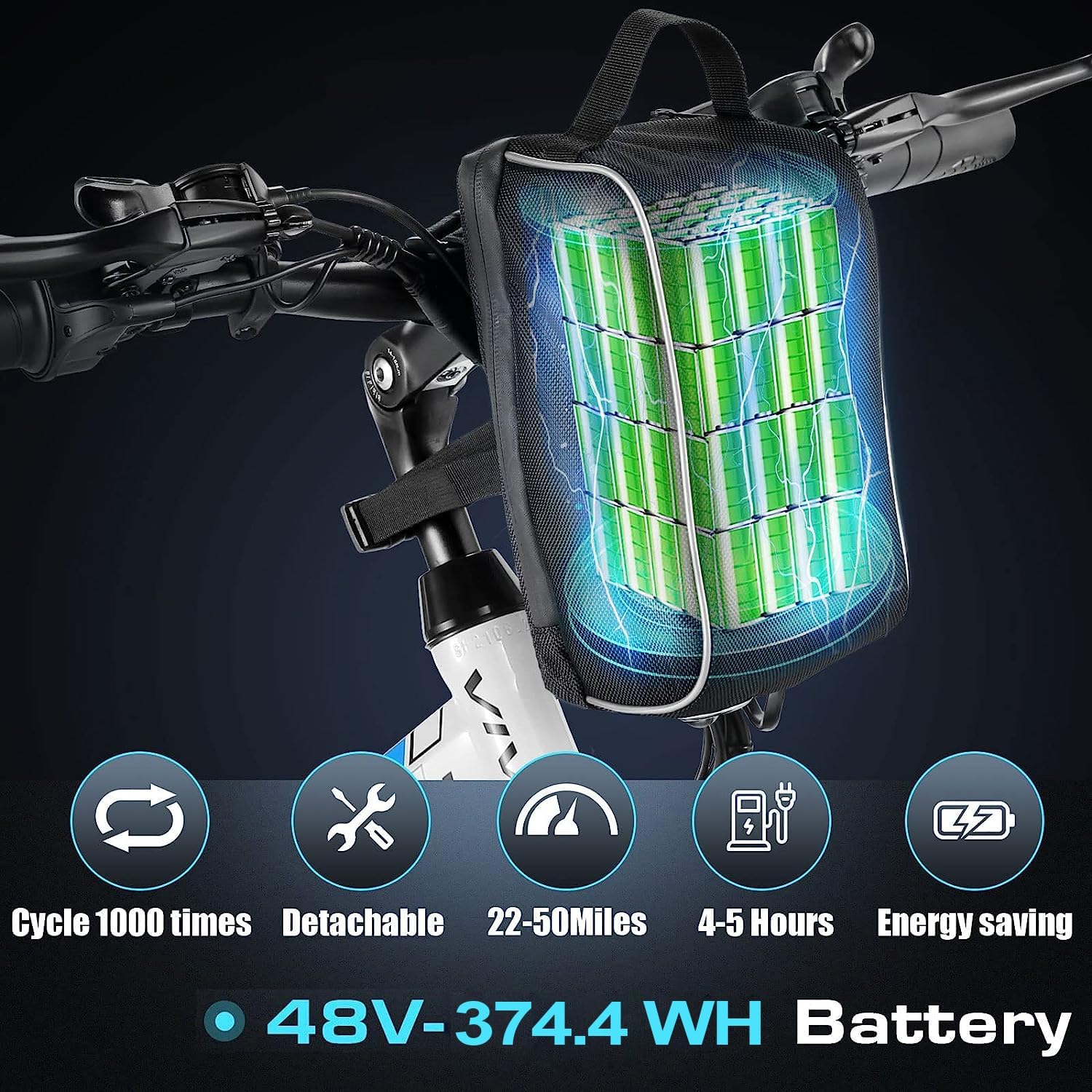 Vivi Electric Bike for Adults 750W Peak Folding Electric Mountain Bike 26'' Commuter Ebike 22MPH Adult Electric Bicycles with Removable Battery, LCD Display, Dual Shock Absorber, UL 2849 Certified