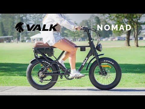VALK Nomad Electric Fat Tyre Bike, 500W, 45km/hr, Throttle ebike, Disc Brakes, Shimano 7 spd, 20x4