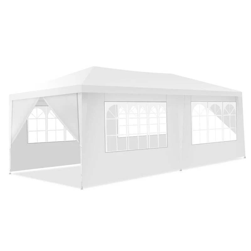 10 x 20 FT Outdoor Gazebo Canopy Tent Party Wedding Event Tent with 6 Removable Sidewalls & Carry Bag