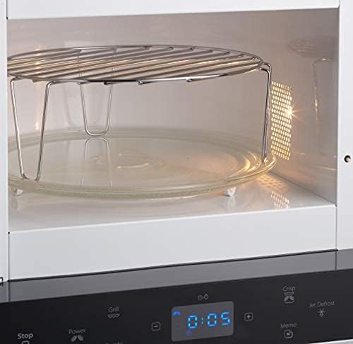 Whirlpool MAX 38 SL Kombination Grill und Mikrowelle / 700 W / 13 L Garraum / Crisp Funktion / Super-Kompakt Design besonders platzsparend in Ecken / Grill / Schnellauftau-Funktion, Silber