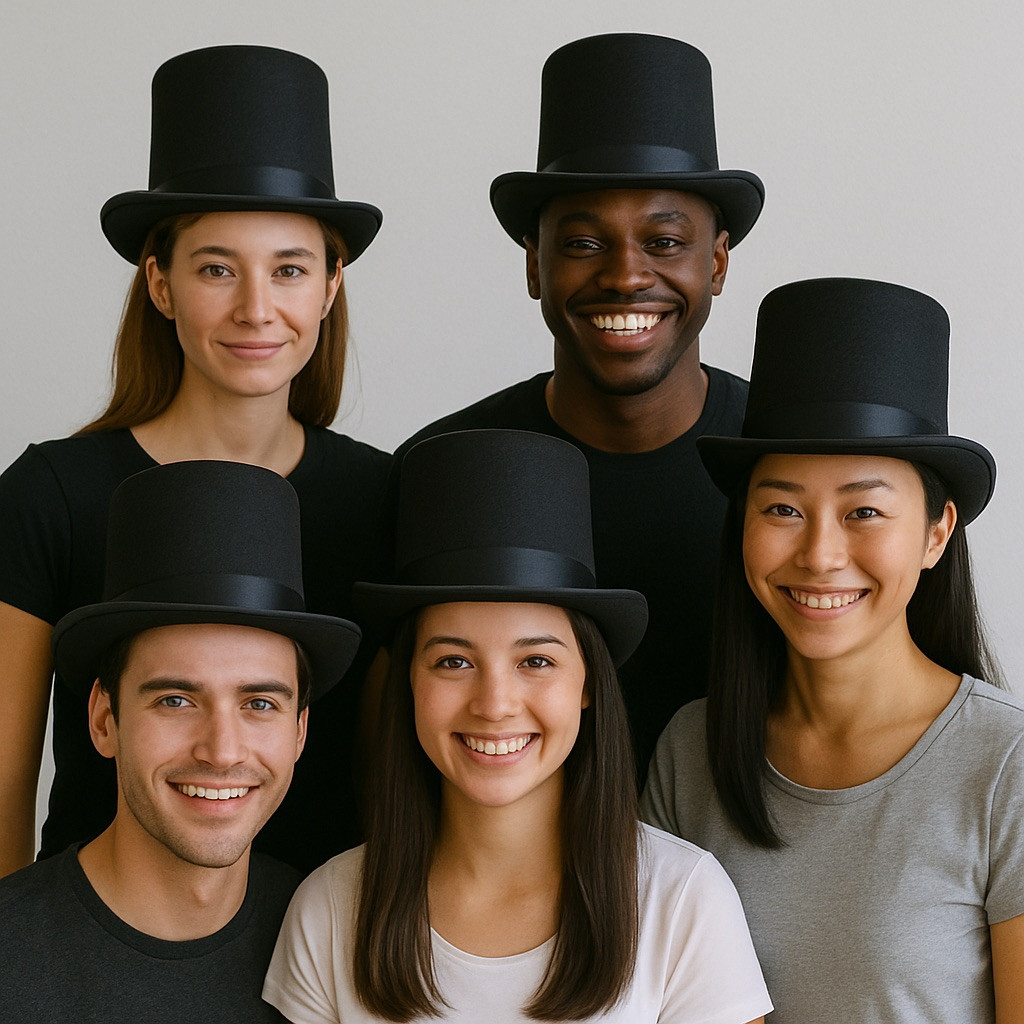 Top Hat Black  1350