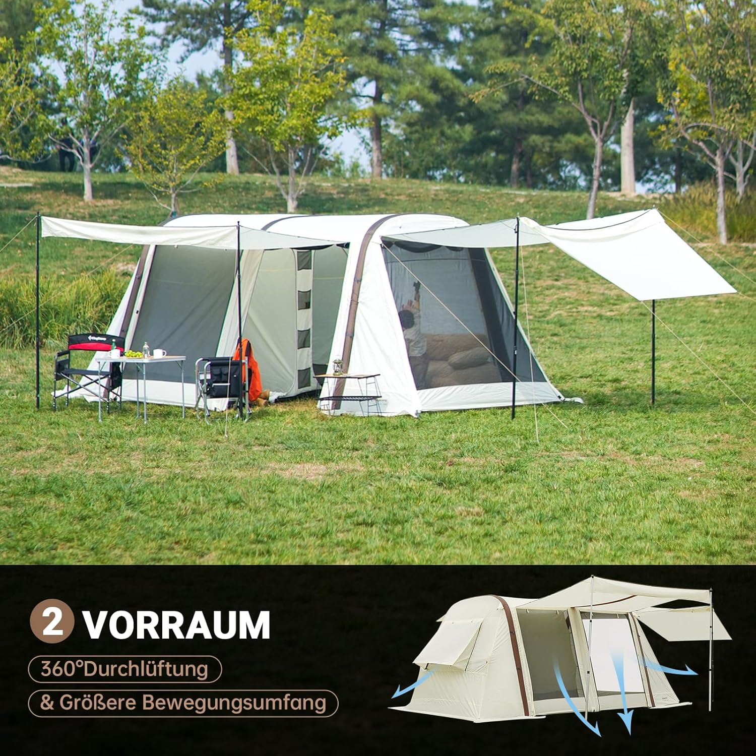 KingCamp Glamping Tent, Family Tent