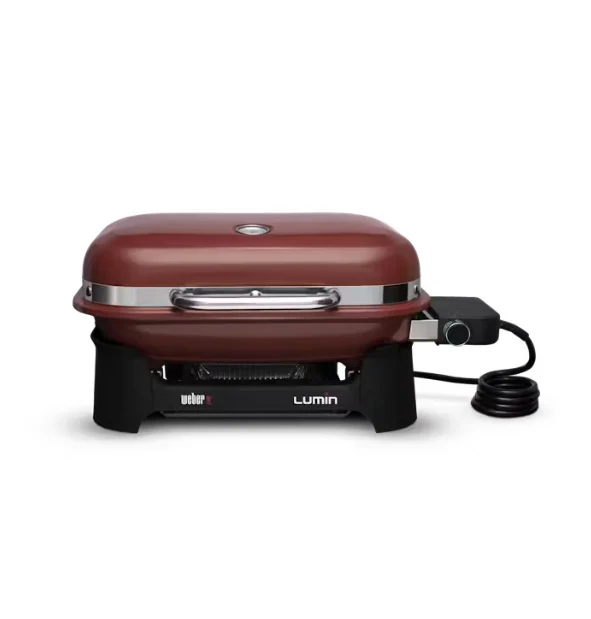 Weber Lumin Compact Barbecue Elettrico Rosso – Design Compatto e Potente