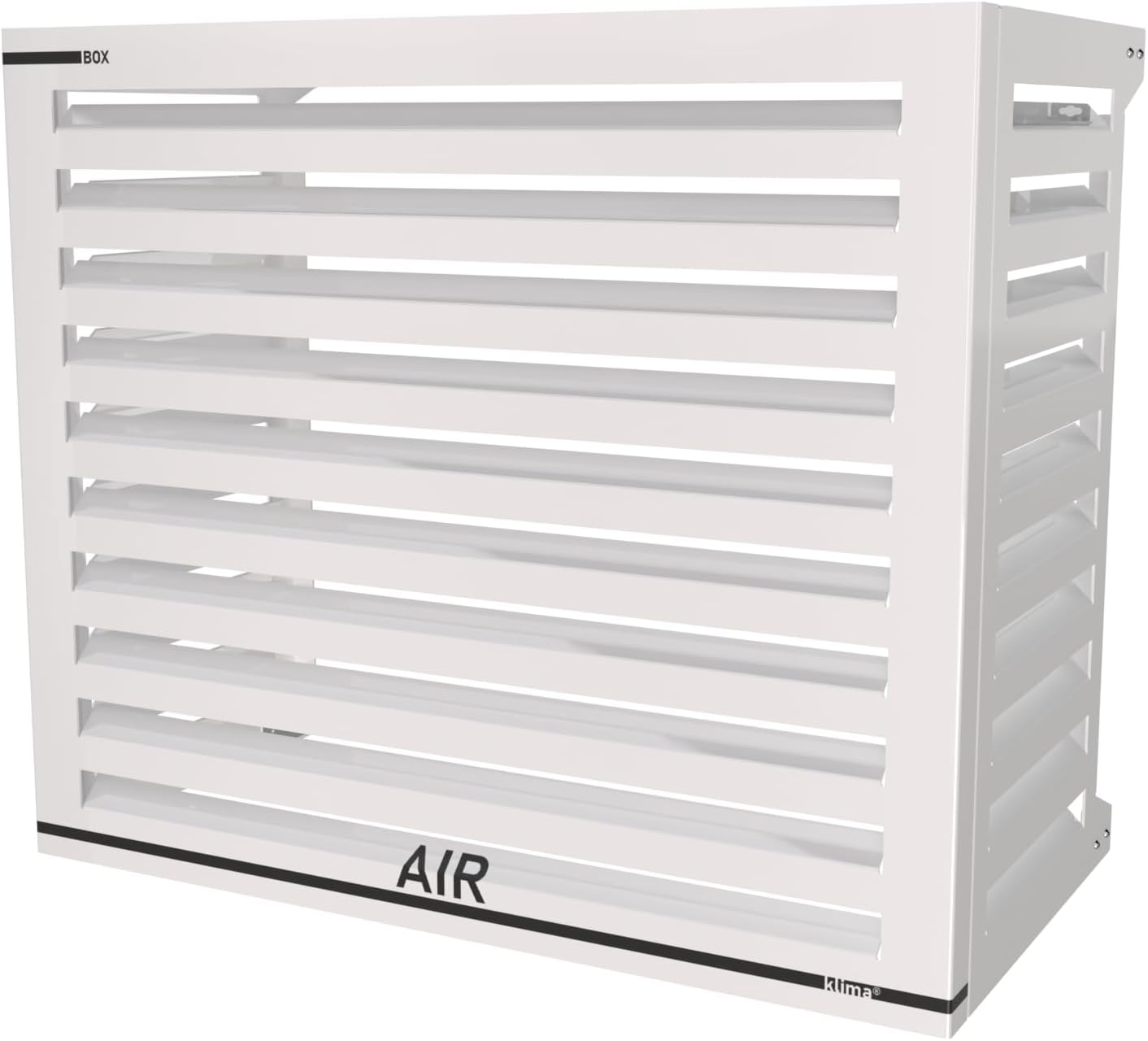 Box Air Klima Abdeckung - Schallschutzhaube Wärmepumpe Schutzgitter - Verkleidung Klimaanlage Außengerät - Für Klimaanlagen und Wärmepumpen - Robuste Schutzabdeckung
