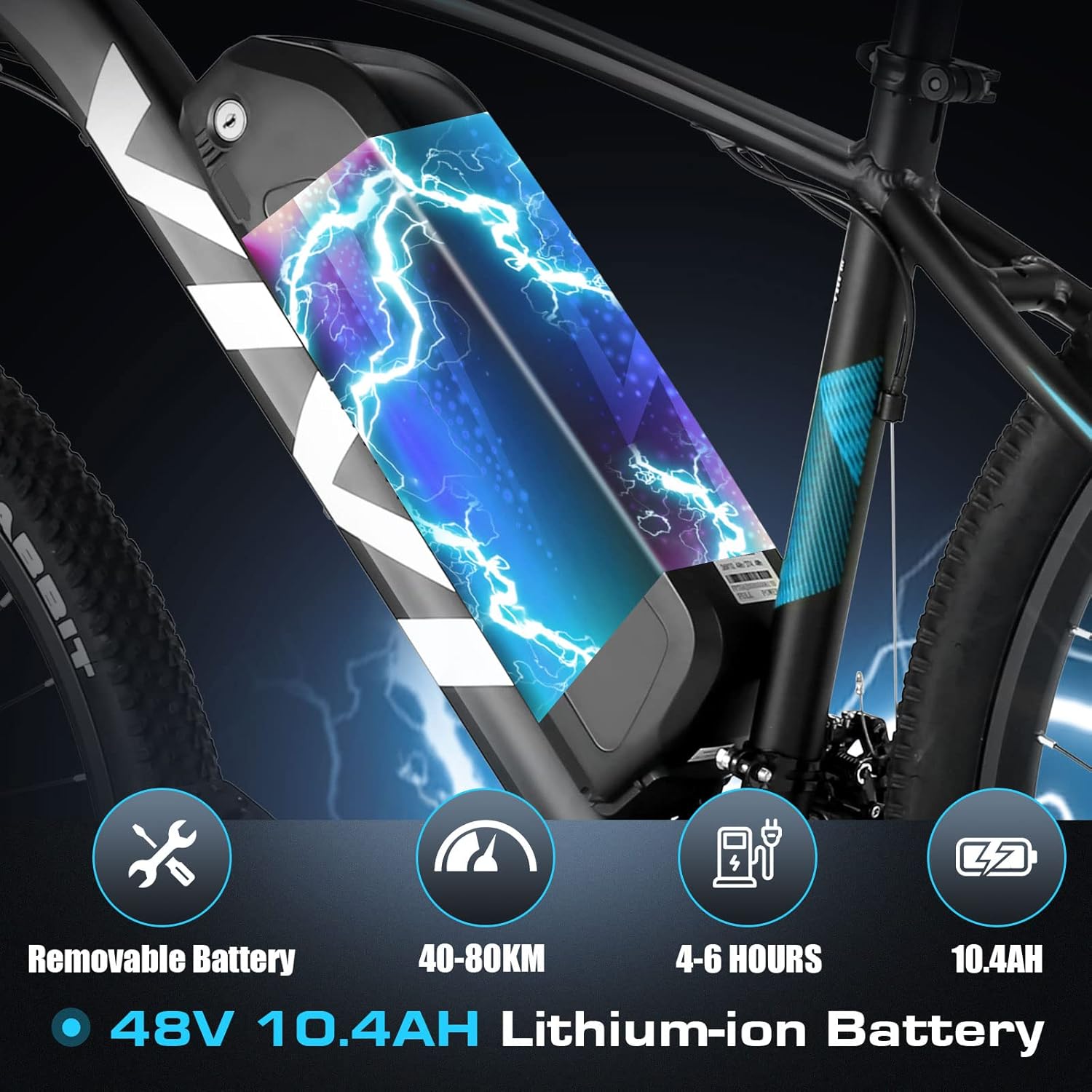 Vivi Electric Bike, 27.5 Electric Bike for Adults, Peak 750W Ebike 22MPH Electric Mountain Bike with 48V 499.2WH Battery, Up to 50 Miles, 21 Speed Adult Electric Bicycles, UL 2849 Certified