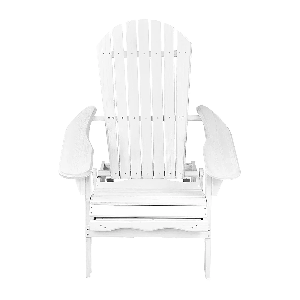 Foldable Adirondack Beach Chair, High Back, 150kg, Gardeon