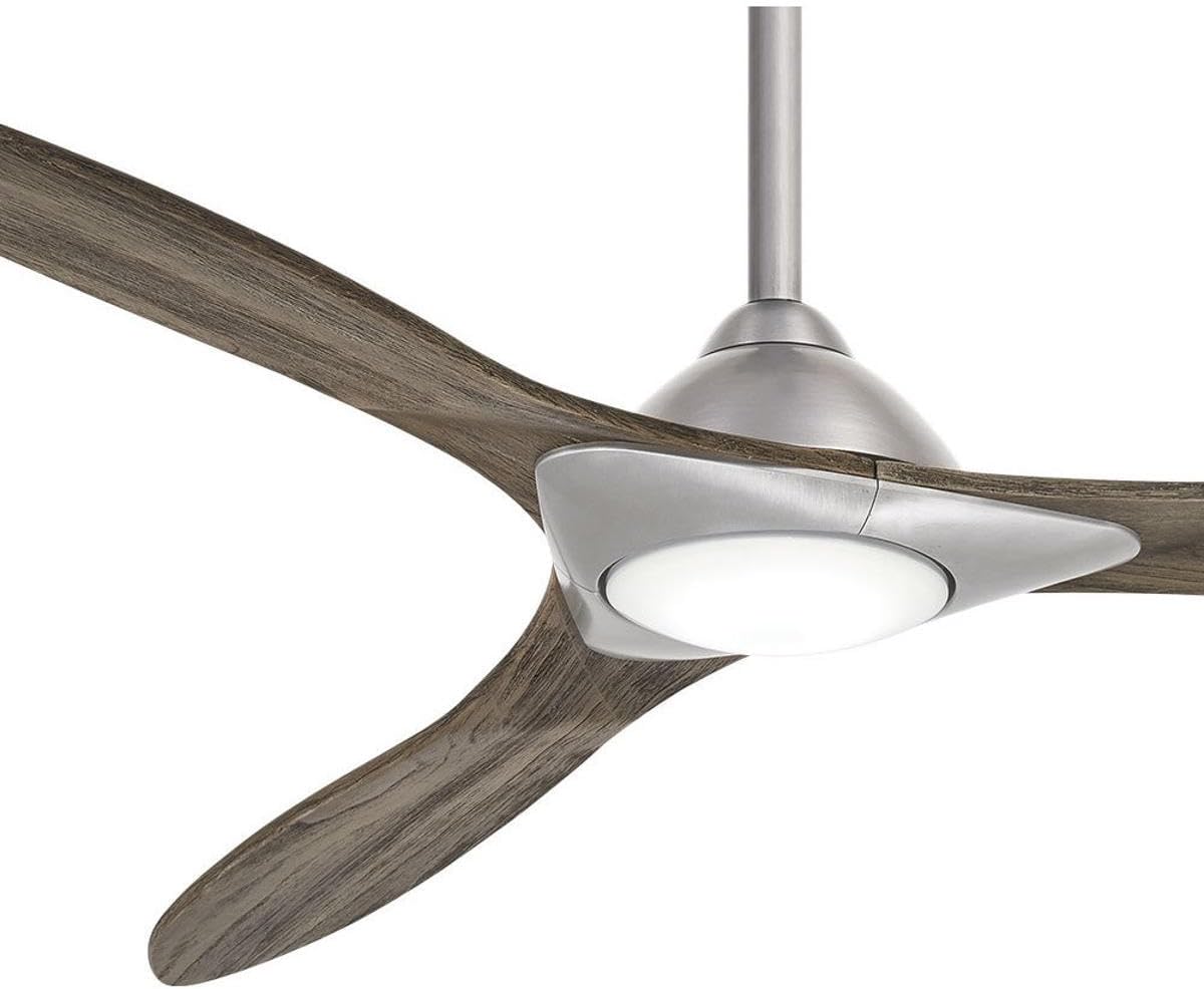 Minka-Aire Sleek 60′′ Ceiling Fan, Soft Brass/White, LED, Smart Remote/App Control, Energy Star Certified