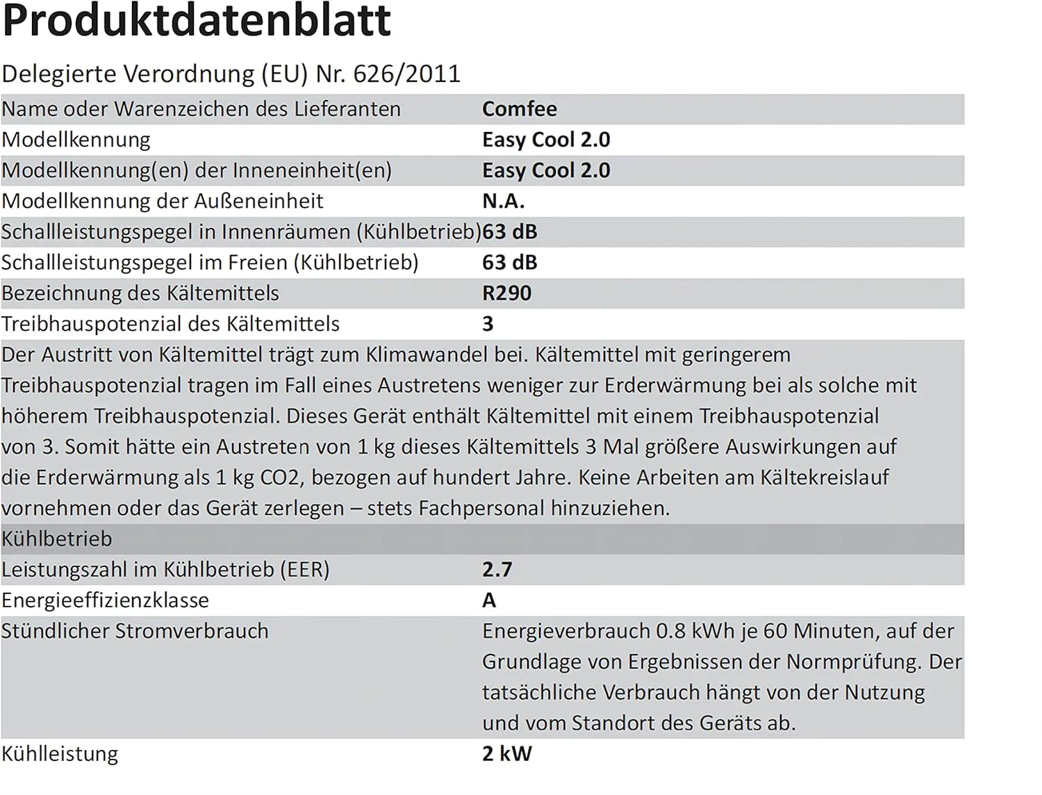 Comfee Mobiles Klimagerät MPPH-09CRN7, 9000 BTU 2,6kW, Kühlen&Ventilieren&Entfeuchten, Raumgröße bis 88m³(33㎡), Mobile Klimaanlage mit Abluftschlauch