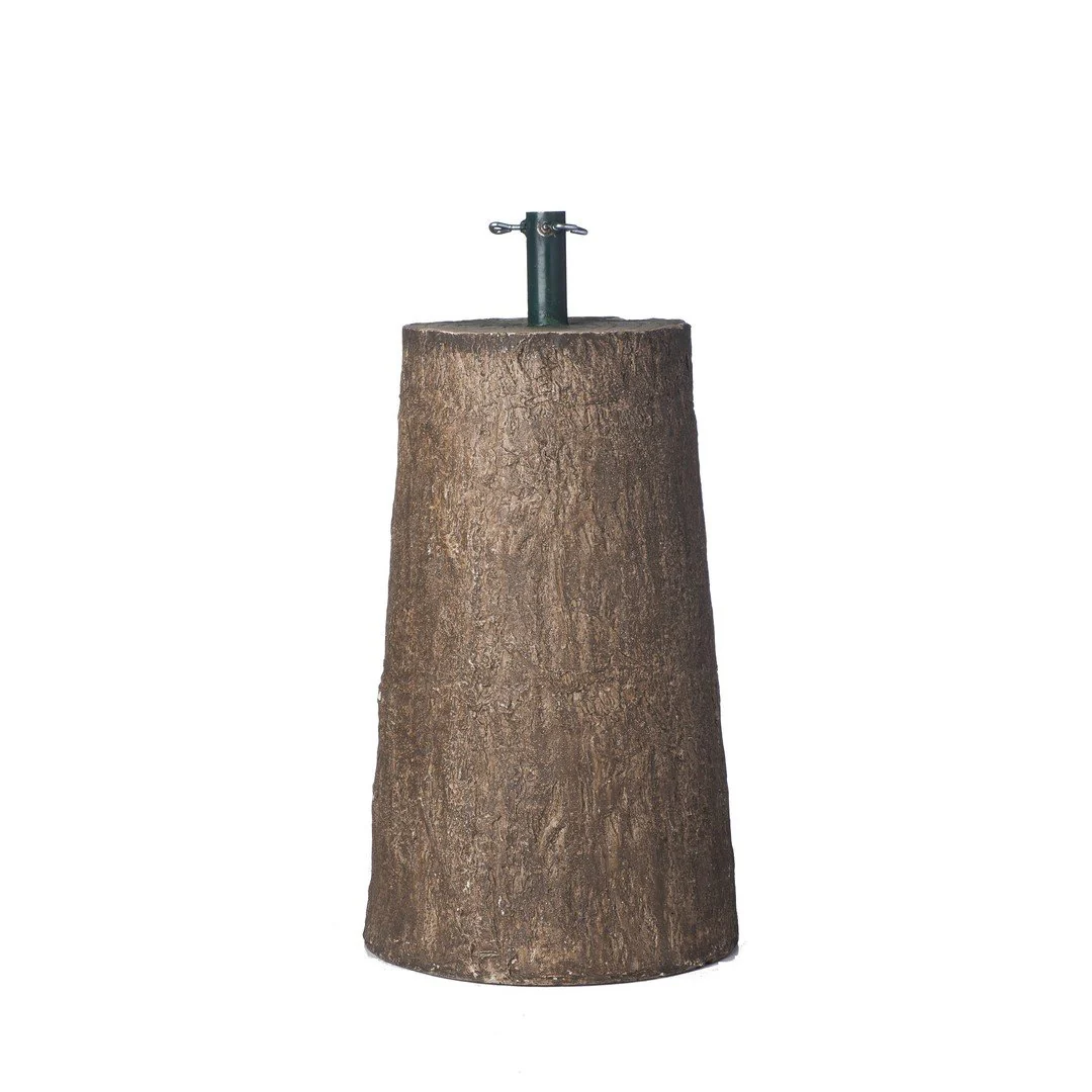 Base Albero di Natale effetto Tronco di Legno in Polyresina