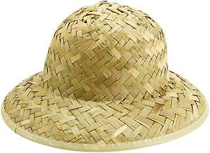 Child Jungle Straw Pith Hat 12 PACK 1570