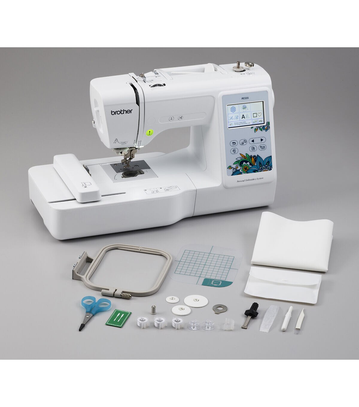 Brother PE535 Embroidery Machine with Large Color Touch LCD Screen