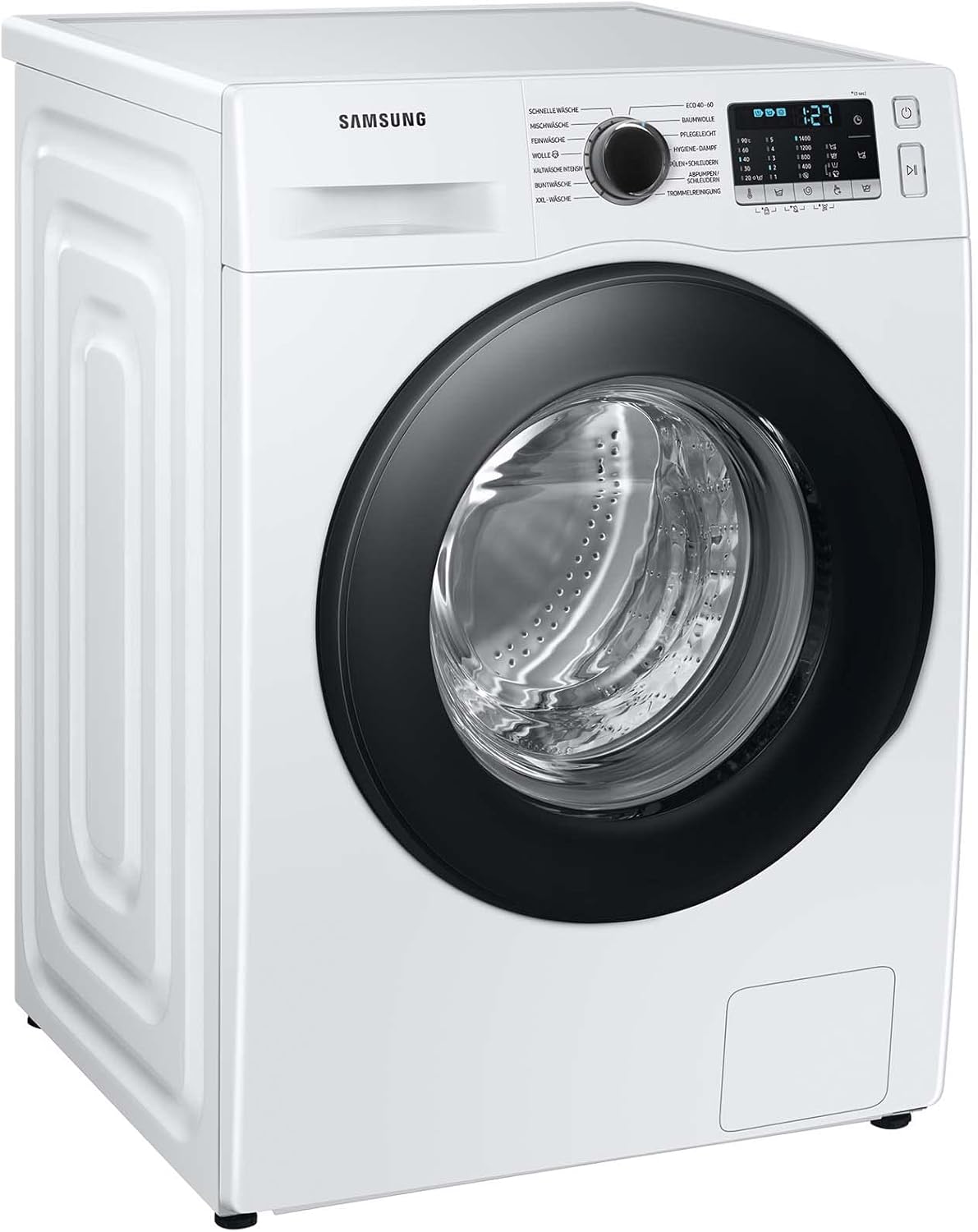 Samsung WW90T4048EE/EG Waschmaschine, 9 kg, 1400 U/min, Ecobubble, Hygiene-Dampfprogramm, FleckenIntensiv-Funktion, Digital Inverter Motor, Weiß