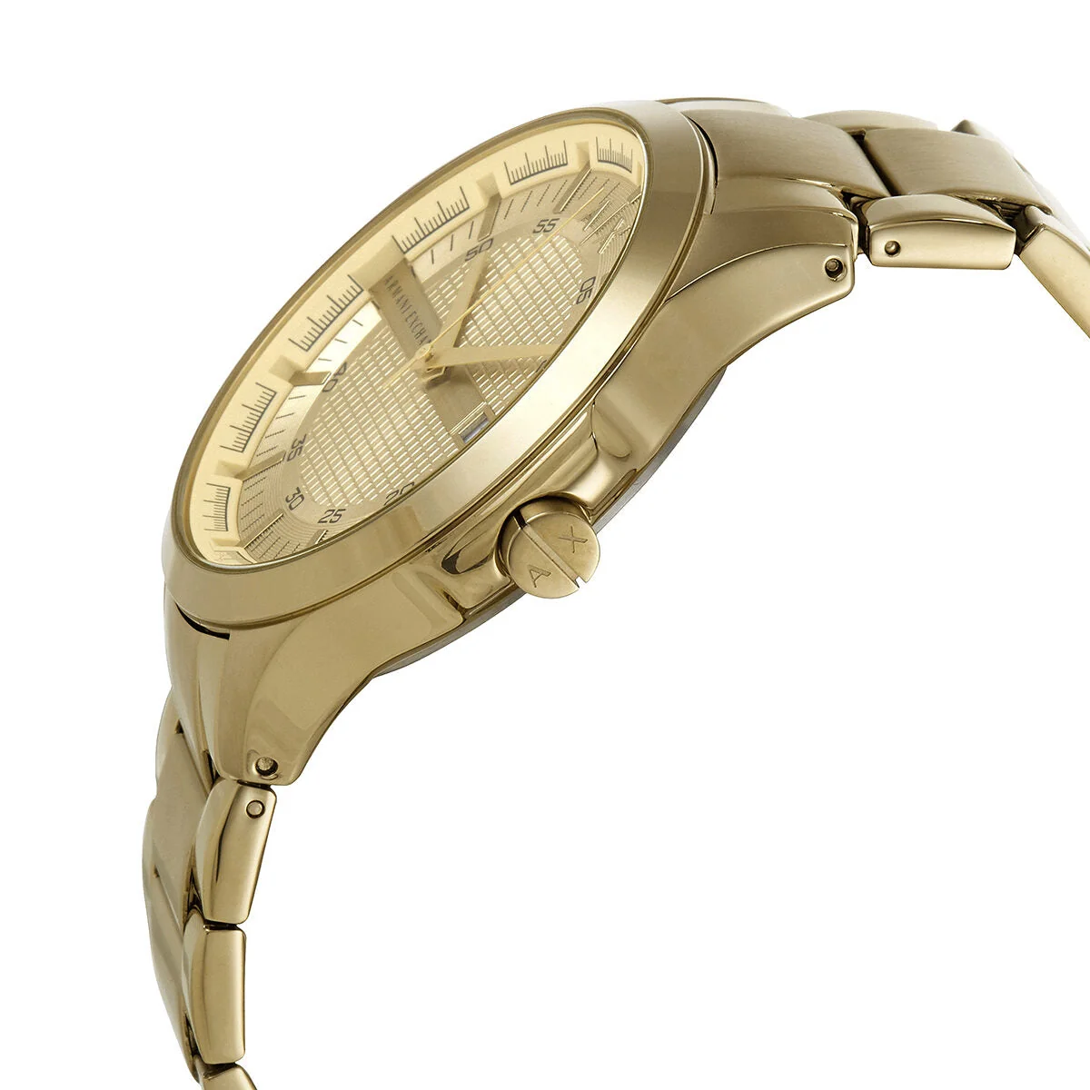 Armani Exchange Hampton Date All Gold Dial Watch - AX2415