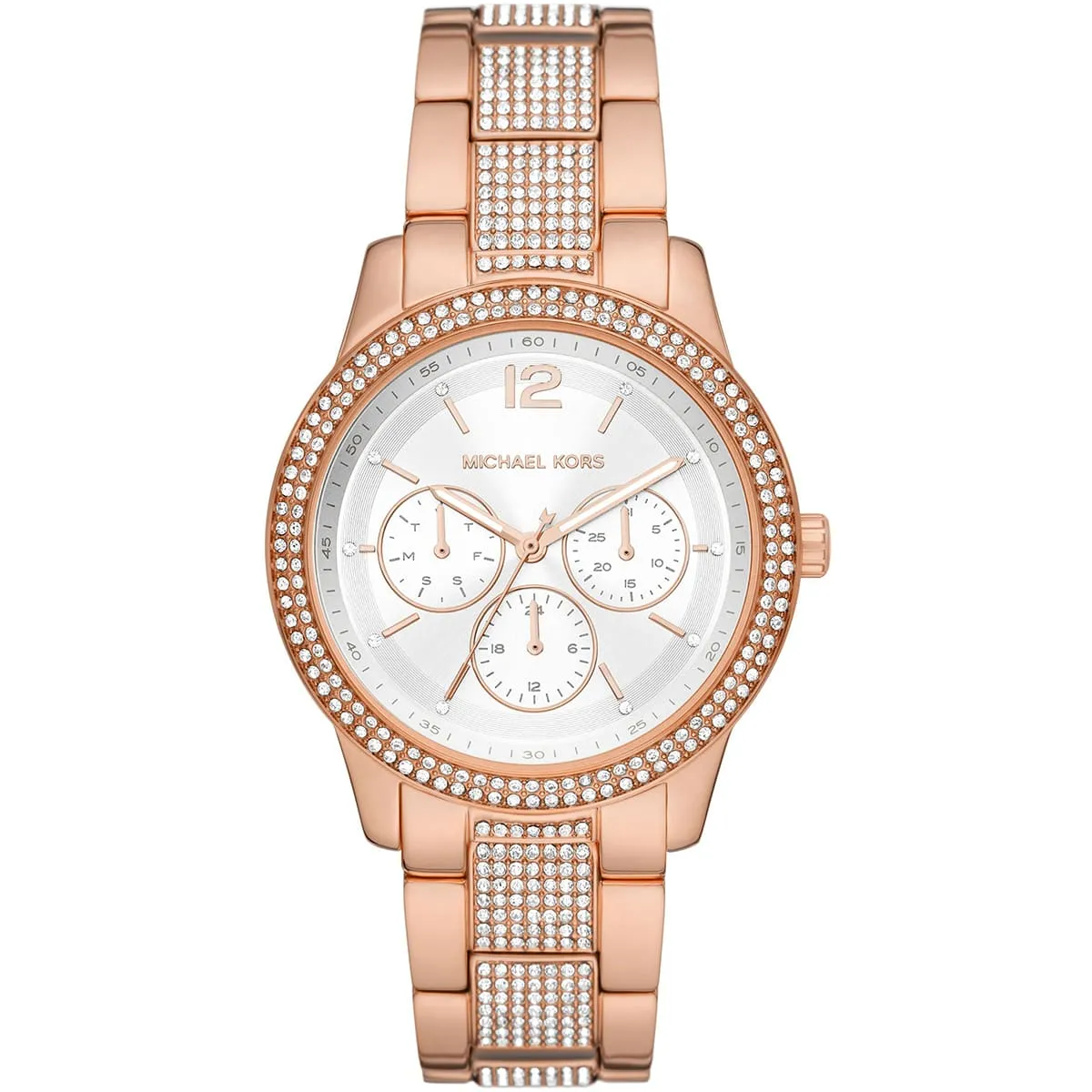 Michael Kors Oversized Tibby Pavé Rose Gold-Tone Women's Watch - MK7293