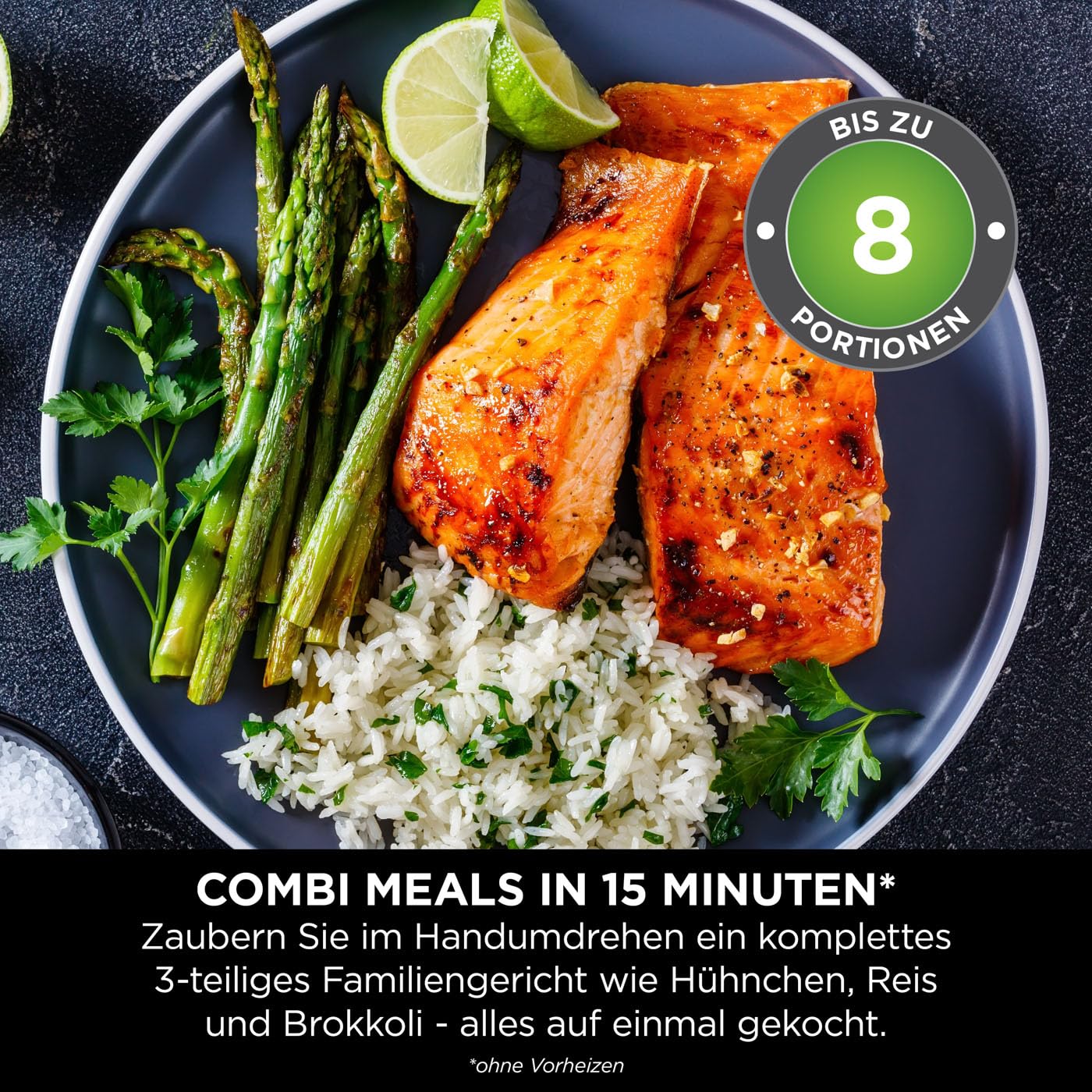 2025 Ninja Combi 12-in-1 Multikoker, Oven & Heteluchtfriteuse, 12 kookfuncties, Air Fryer & Grillen, bereiding in 15 min, met bakplaat, pan, Crisper rooster, receptenhandleiding, grijs, SFP700EU*