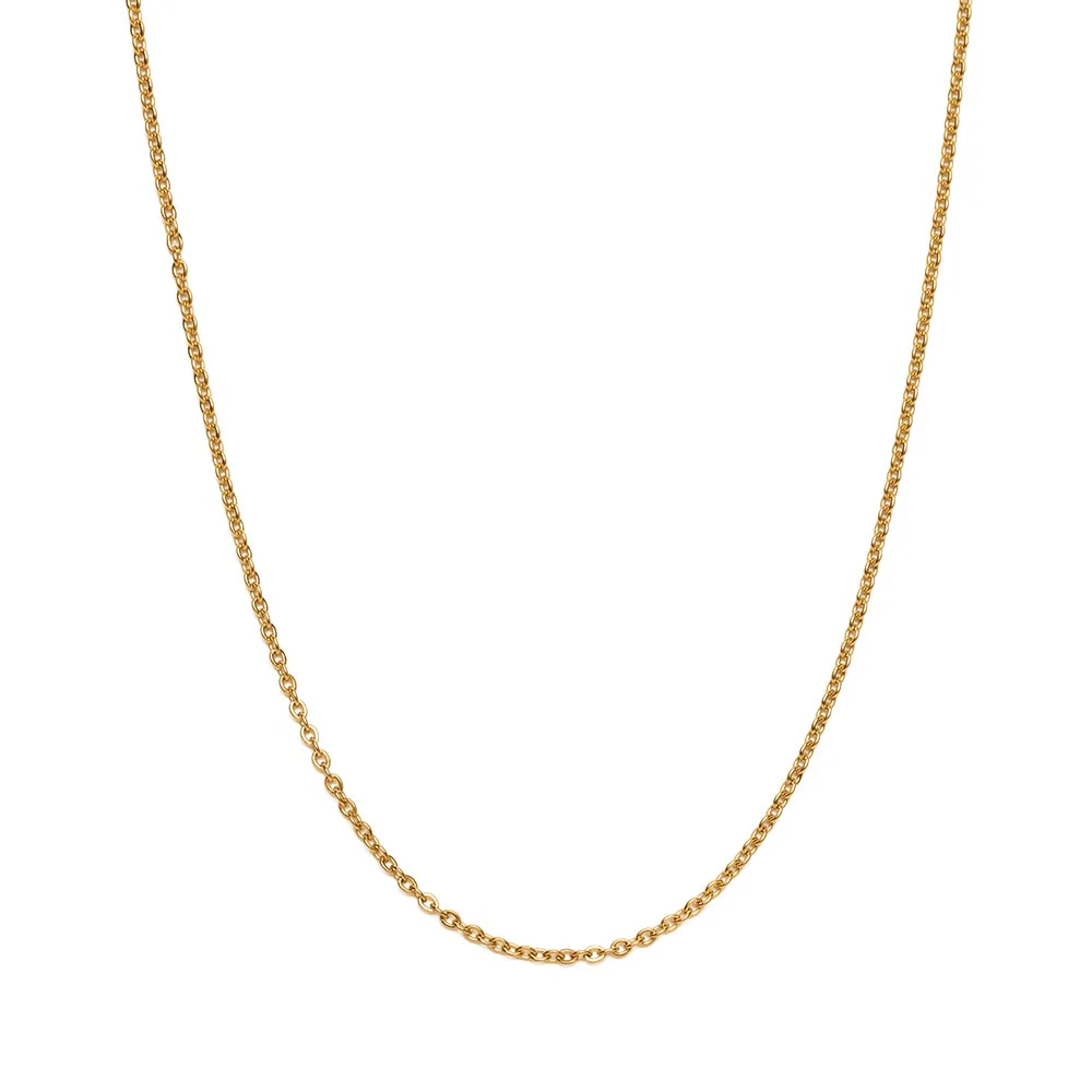 Ketting RVS - Halsketting Roestvrijstaal - Goudkleurig - 55 cm