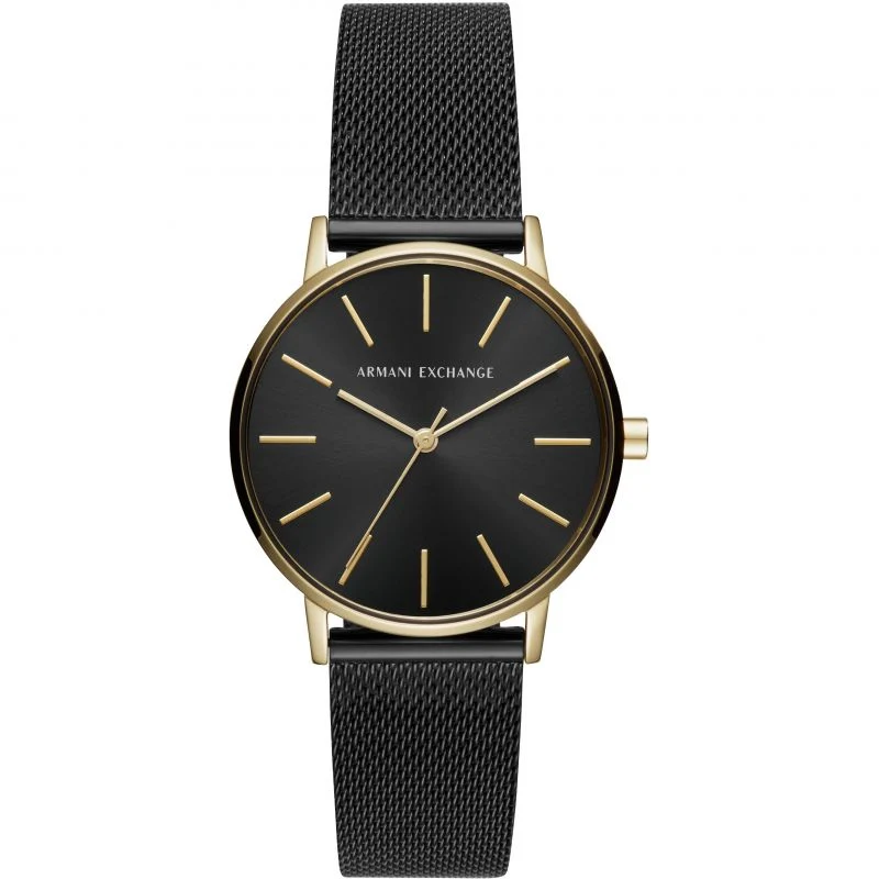 Armani Exchange Three-Hand Black Stainless Steel Women's Watch AX5548
