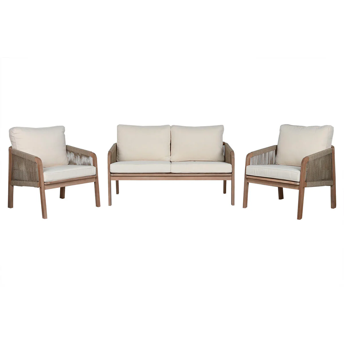 Trädgårdsmöbler Home ESPRIT Brun 138 x 79 x 83 cm 138 x 79 x 65 cm (4 Delar)