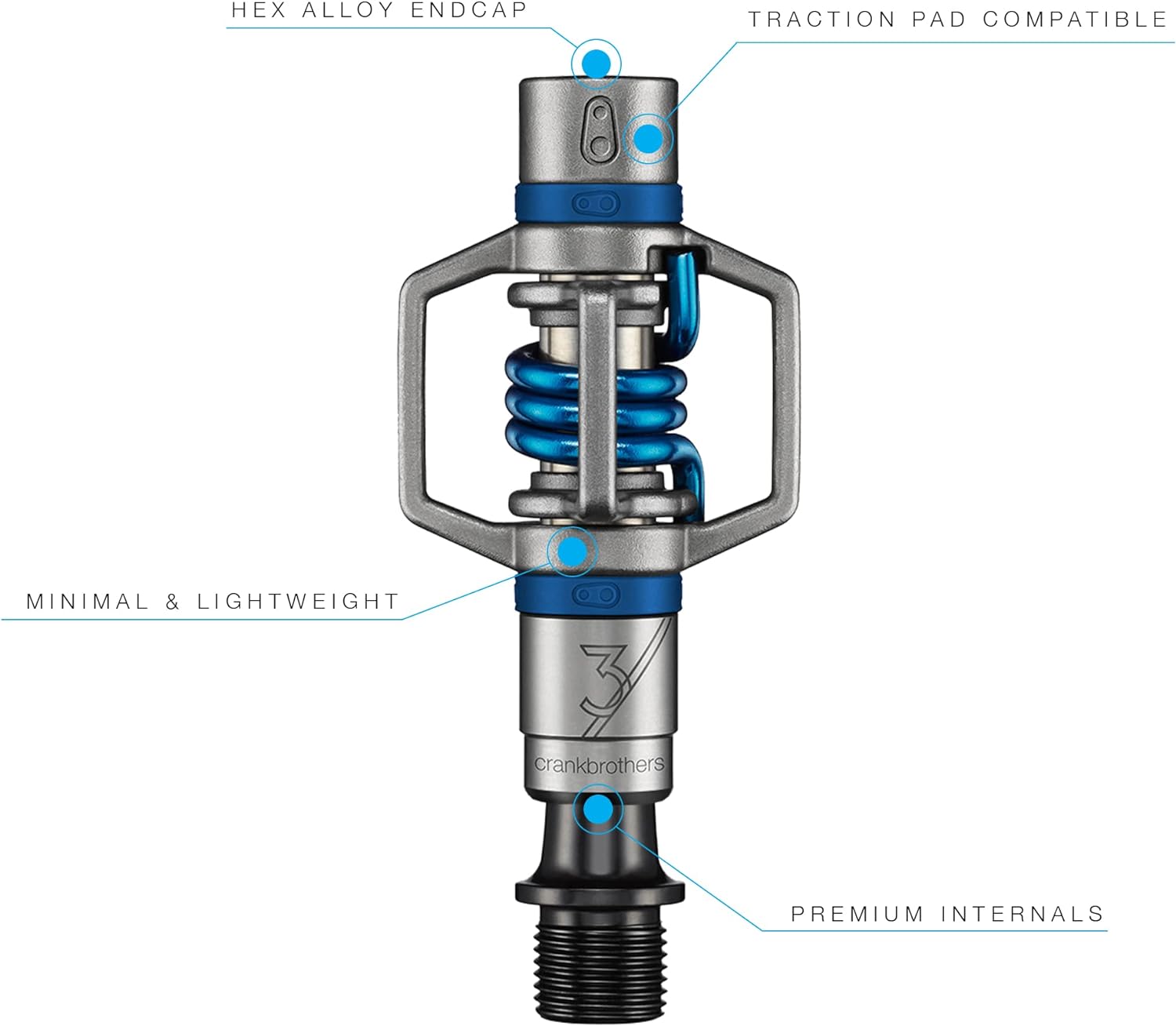 Crankbrothers Eggbeater 11 Titanium Road Bike Pedals, Gold, Lightweight, Unisex Adult