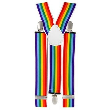 Clown Suspenders Rainbow 1290E
