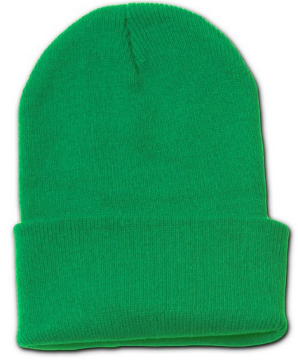 Beanie Long Hat Cap Kelly Green 5769