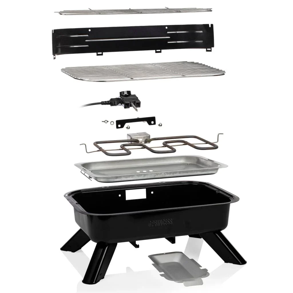Barbacoa Grill Híbrida Negro 2000 W Princess