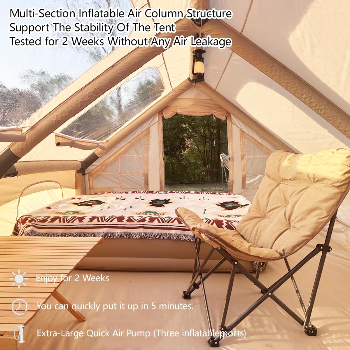 ShinHye Inflatable Tent Air Tent Camping Tent 4 People