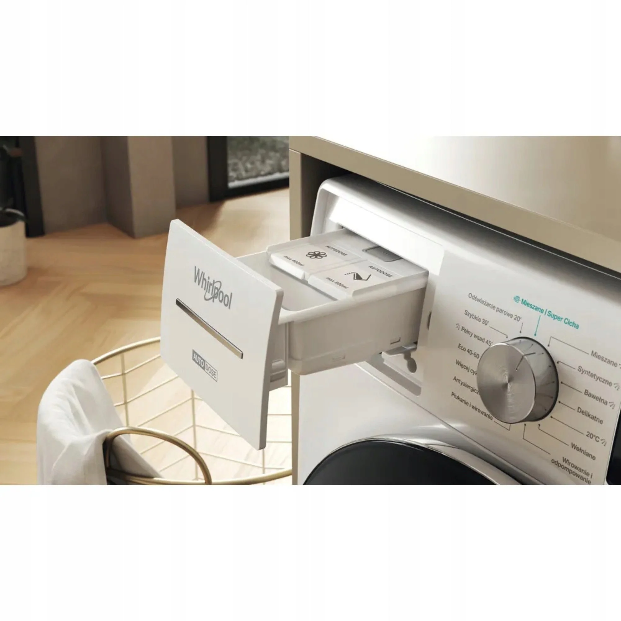 Pralka Whirlpool W8 99AD Silence PL 9kg 6. Zmysł AutoDose 60cm