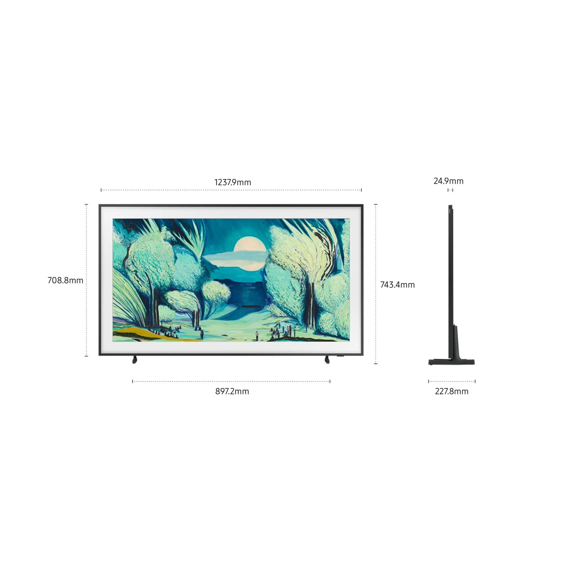 SAMSUNG TV The Frame 4K Vision AI Smart TV (2025), QE55LS03FAU