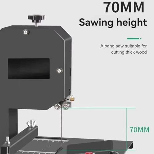 Sega da traforo, Macchina da Taglio per Legno da 800 W con Lama per seghetto Alternativo per la Lavorazione del Legno, 5 Carta vetrata, Altezza di Taglio 70 mm, Design Regolabile da 0 a 45° : Amazon.it: Fai da te