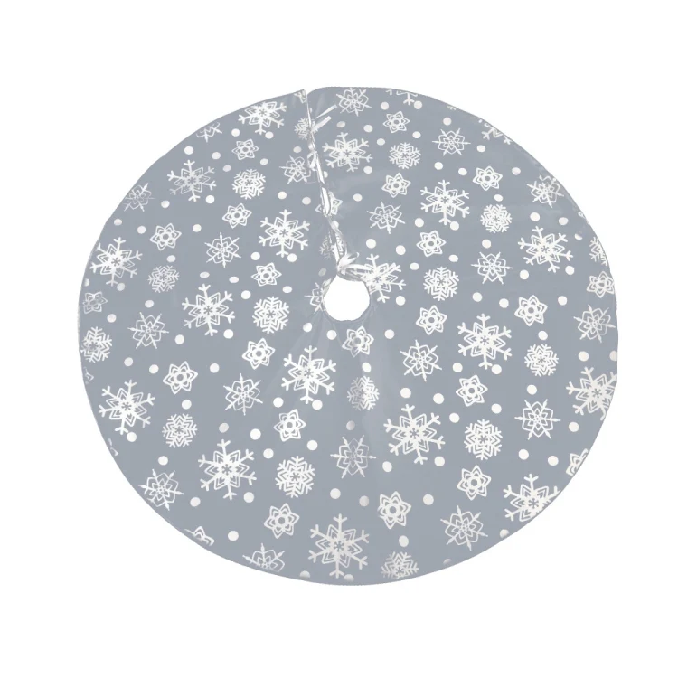 Christmas Decorations Snowflake Tree Skirt Christmas Tree Accessories Decoration, Snowflake Tree Skirt