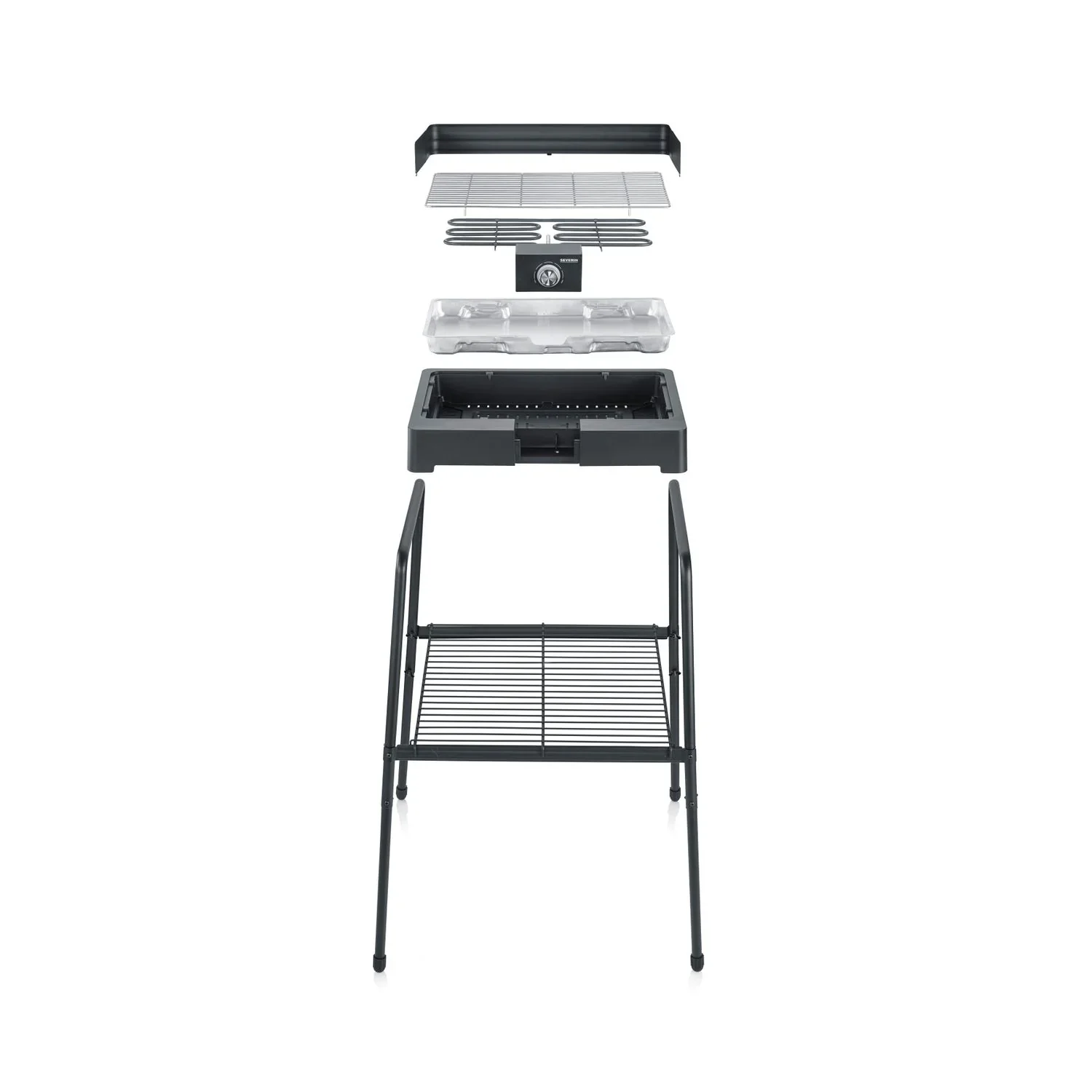 Barbacoa Con Patas Negro 2200 W Pg 8566 Severin