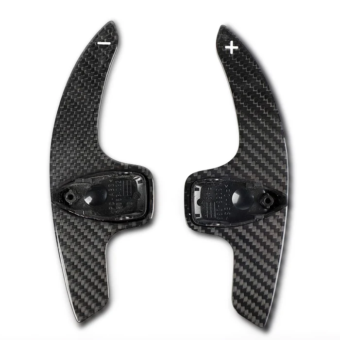 Performance Style Dry Carbon Fiber Replacement Paddle Shifters | For Audi, BMW, Mercedes Benz & Volkswagen