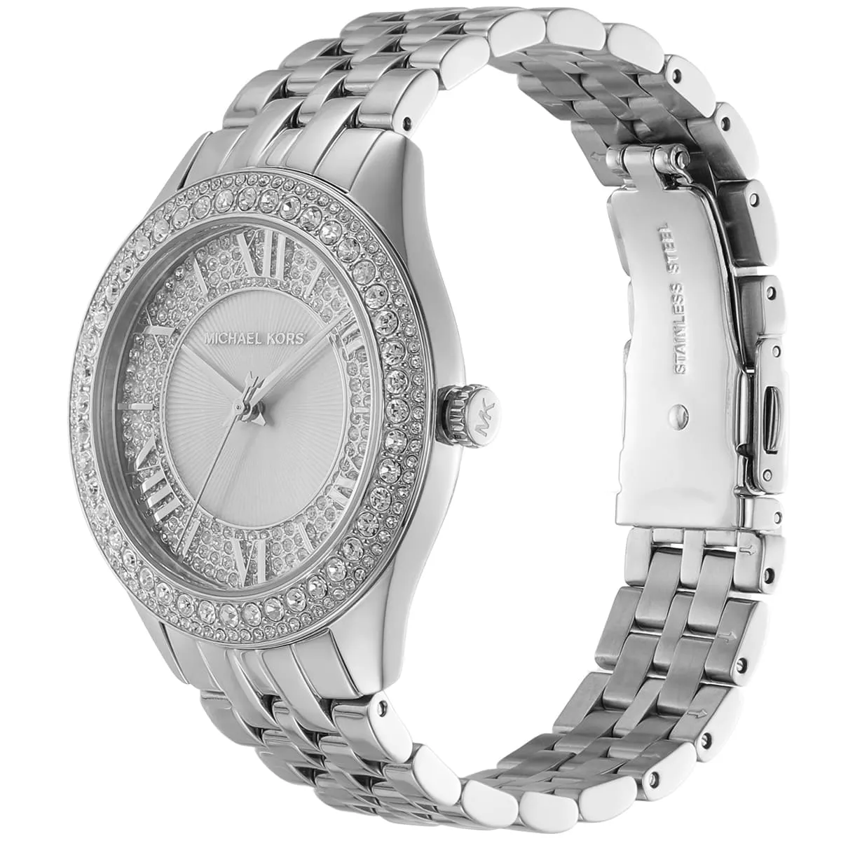 Michael Kors Harlowe Pavé Silver Women's Watch - MK4708