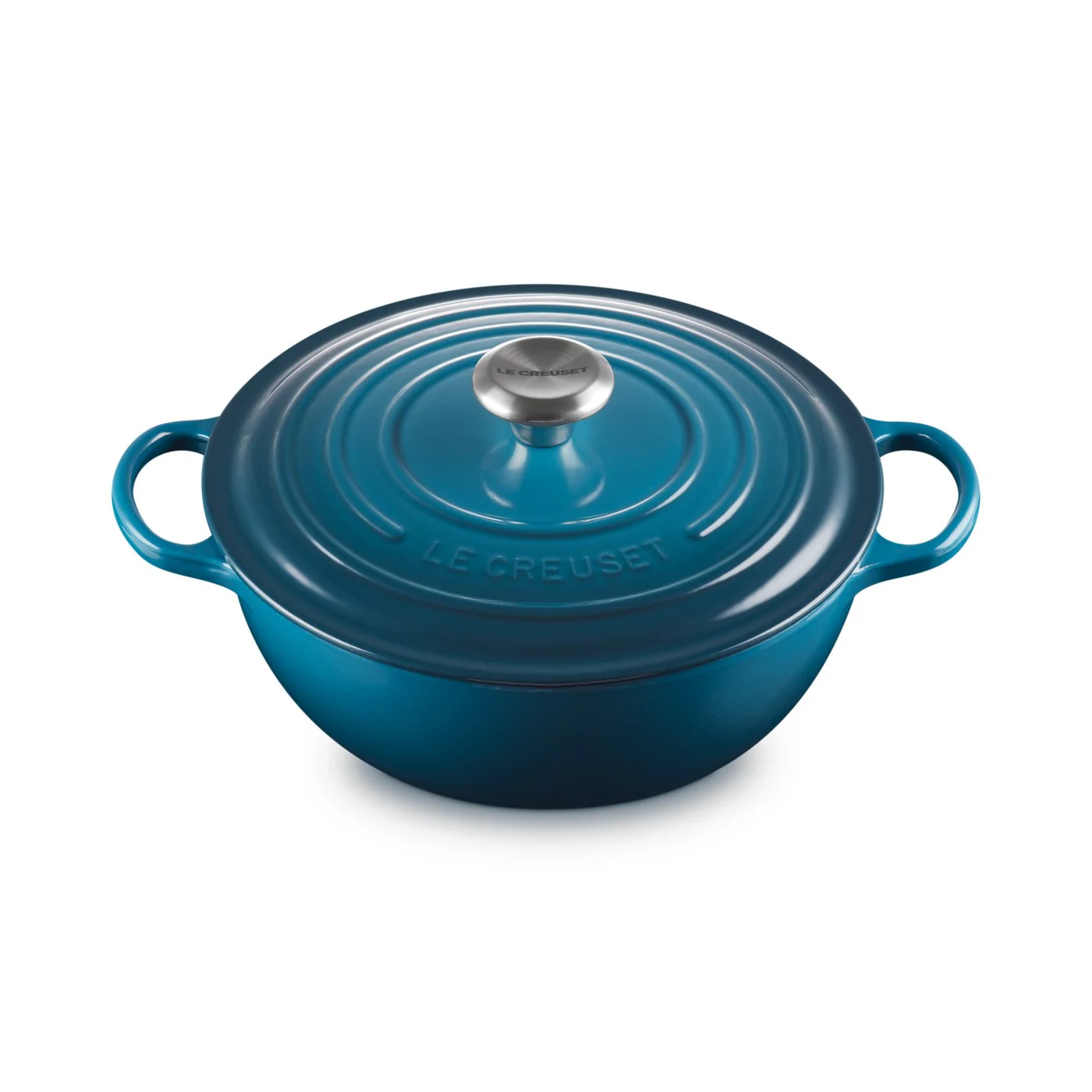 Le Creuset Pfanne La Marmite Gusseisen-Topf, Ø 26cm, Deep Teal