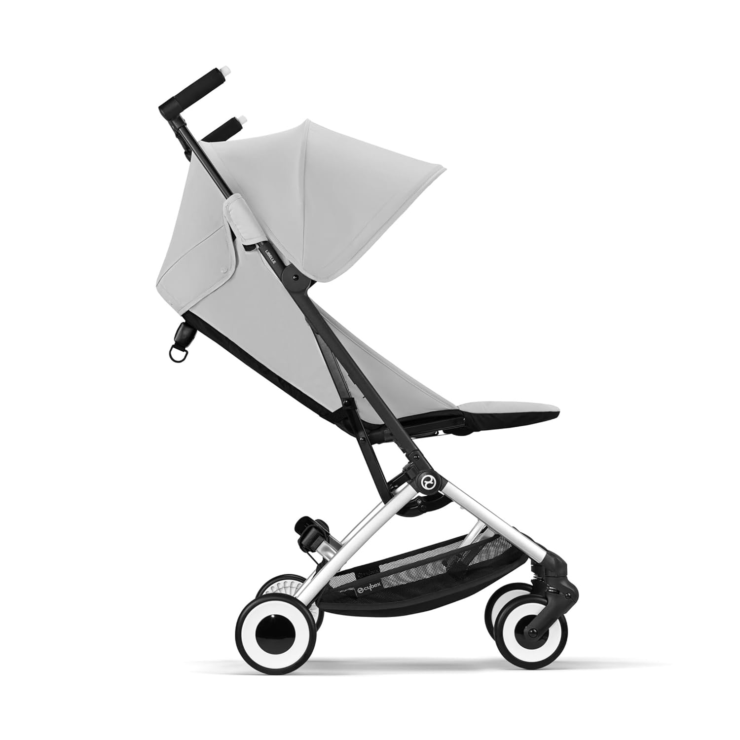 CYBEX Gold Kinderwagen Libelle mit One-Pull Harness, Von ca. 6 Monaten bis ca. 4 Jahre (max. 22 kg), Ultraleicht (nur 6 kg), Almond Beige (Beige mit taupefarbenem Rahmen)