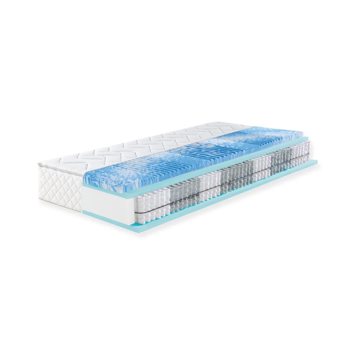 f.a.n. 7-zones pocketveringmatras ?Sweet Dream XXL?, met gelschuim-topper (H3, 90 X 200 CM) - B-keus Transportschade Cosmetisch