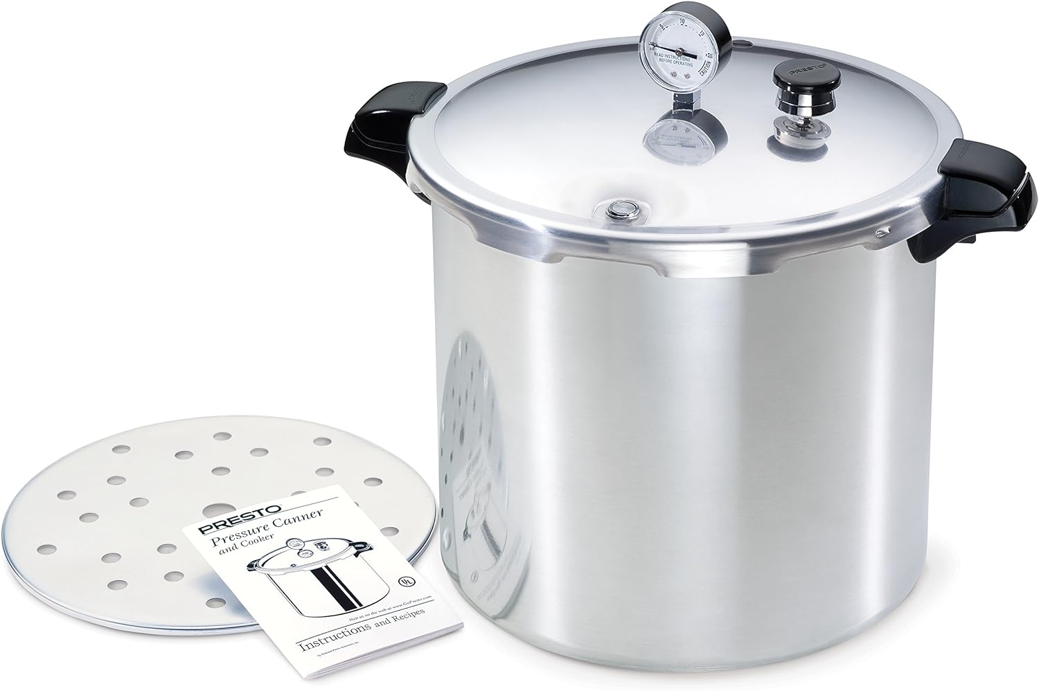 Presto 12-Quart Programmable Electric Pressure Canner, Stainless Steel, Black Finish
