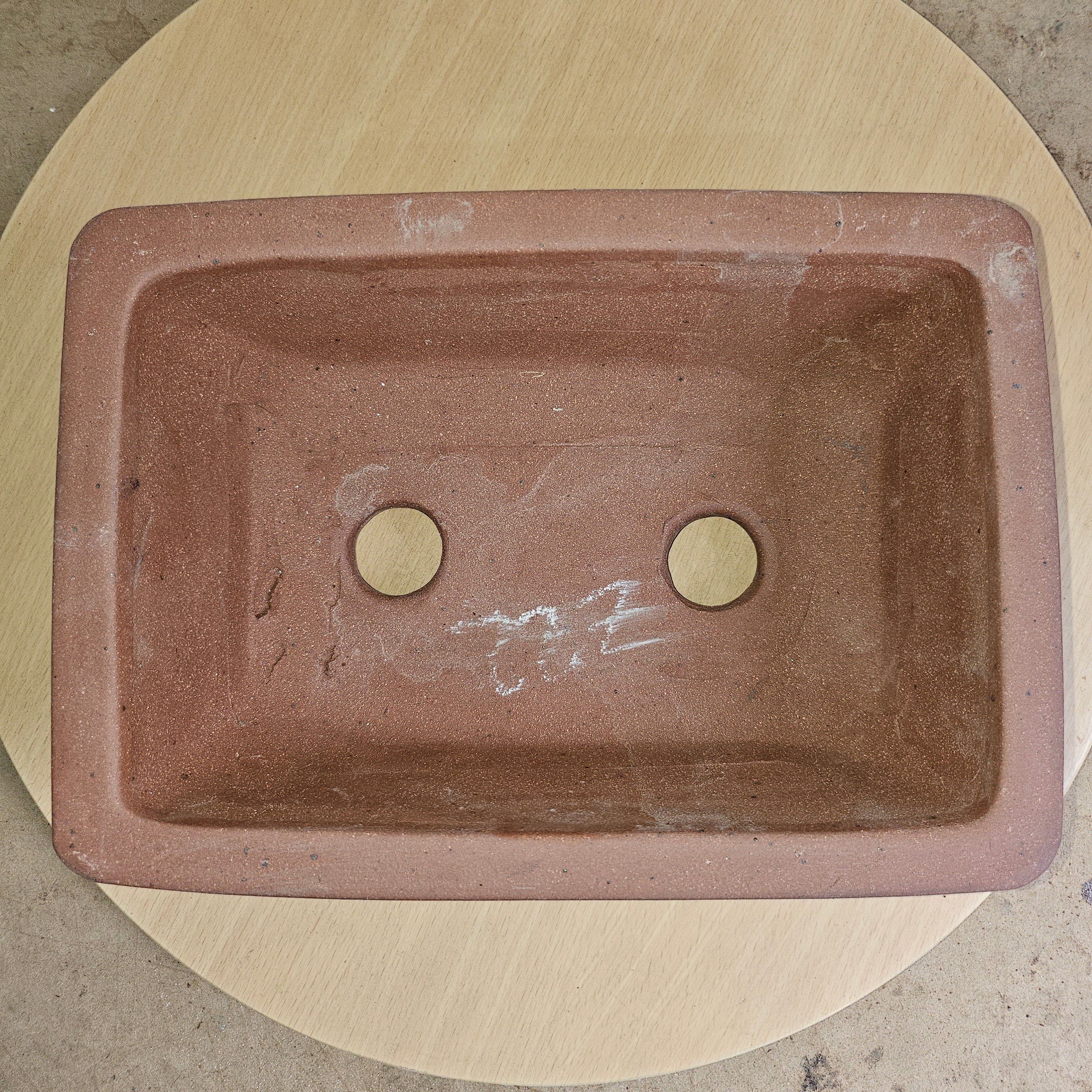 28cm Premium Unglazed Bonsai Pot | Rectangle | 28cm x 20cm x 10cm | Brown