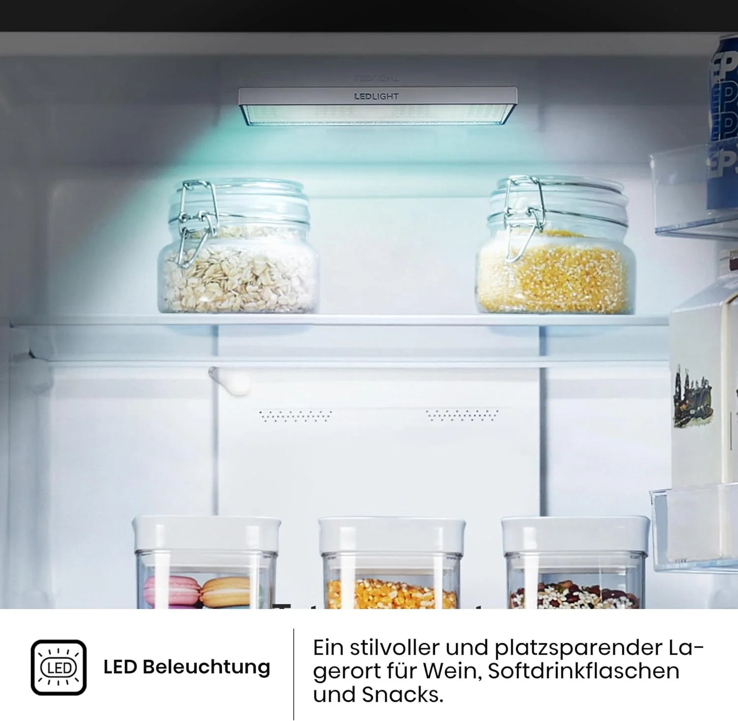 Hisense RB327N4ADD Koelvriescombinatie, EEK D, Total NoFrost, Verwisselbare Deurscharnieren, Flessenrek, 171 Liter Koelgedeelte, 85 Liter Vriesgedeelte, Roestvrijstalen look