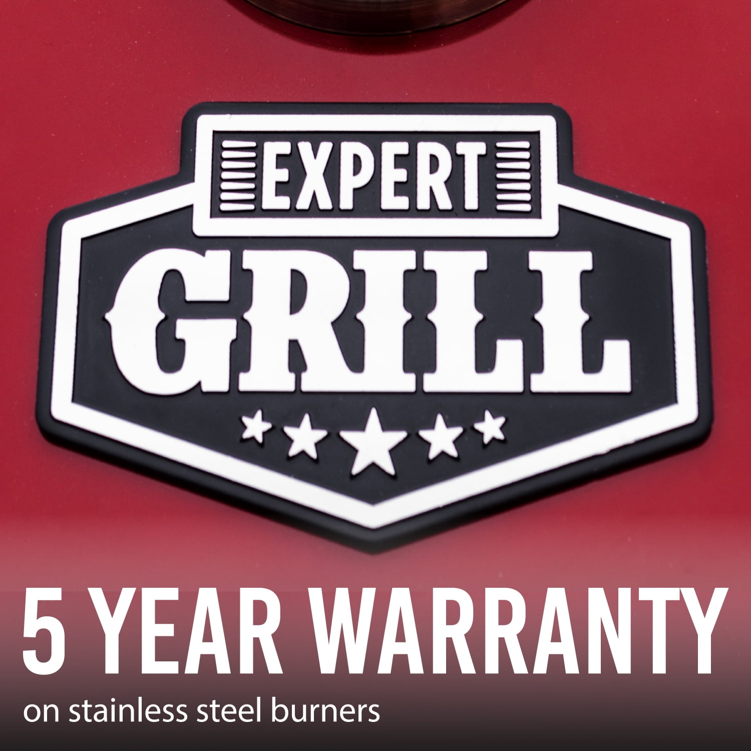 Expert Grill 4 Burner with Side Burner Propane Gas Grill in Red, 60,000 BTUs