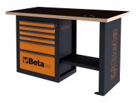 Banco da lavoro Beta C59C Endurance corto con 6 cassetti