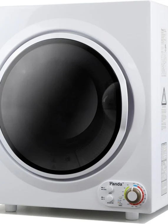 Asciugatrice compatta Panda, capacità di carico di 13,2 libbre, 110 V, 1500 W, asciugatrice portatile, vasca in acciaio inossidabile da 3,5 piedi cubi, 4 modalità di asciugatura