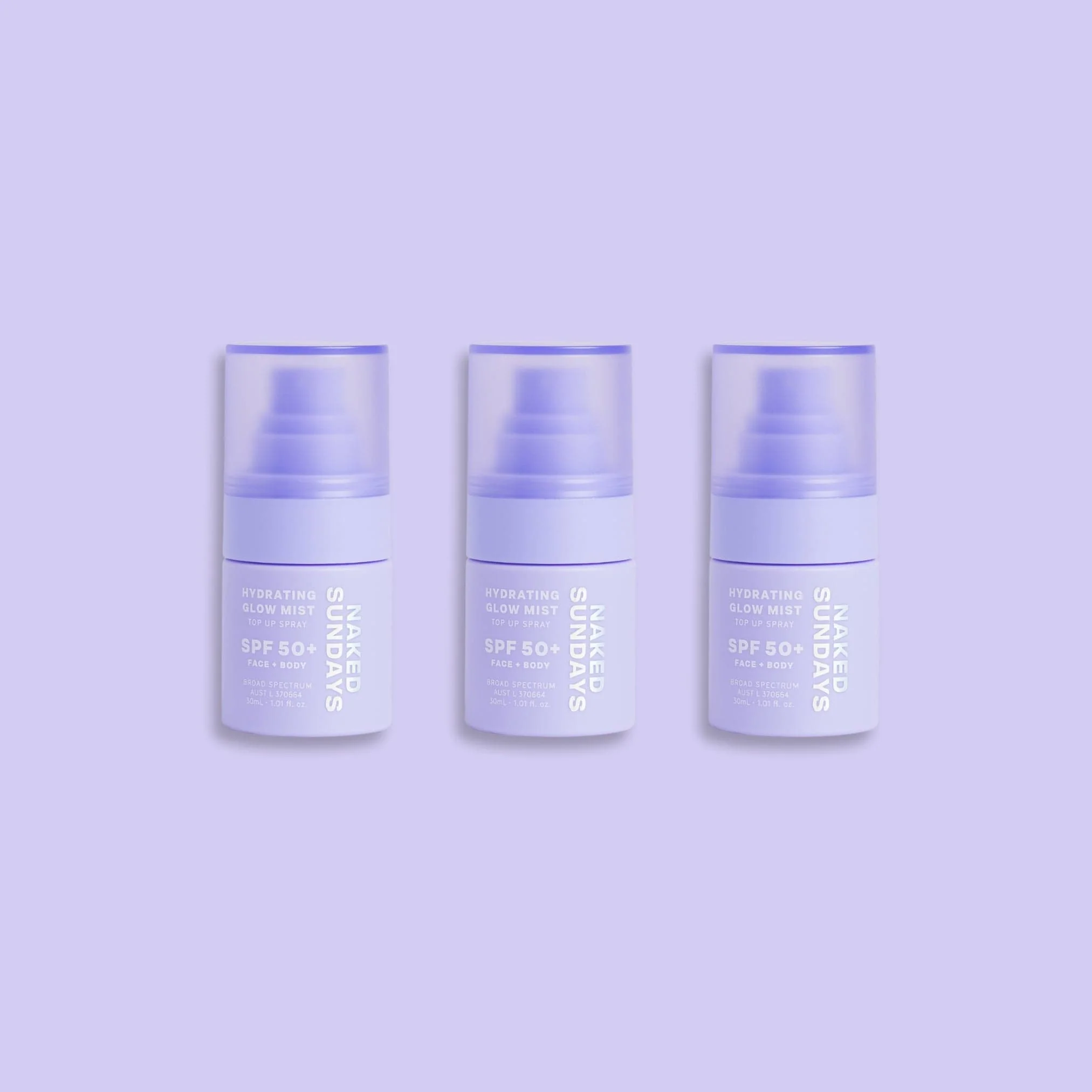Mini size trio Variant - SPF50+ Glow Face Mist Top Up Spray